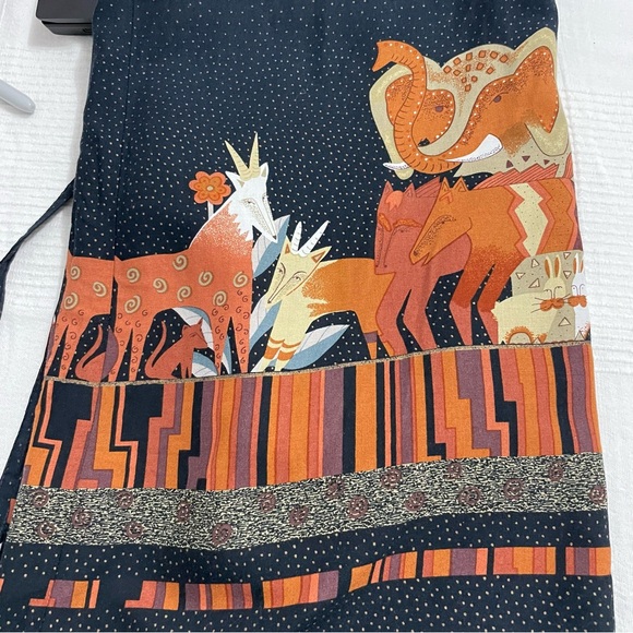 Laura Vintage 90s Boho Safari Maxi Tank Dress Size 12 - Picture 6 of 9